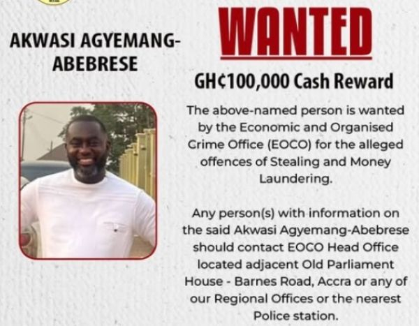 GH¢100k reward as EOCO hunts ex-bank manager over GH¢33m theft