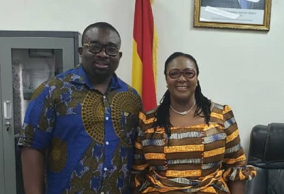 Weija-Gbawe MP Tina Mensah and late MCE for the area Patrick Kwesi Brako Kumor