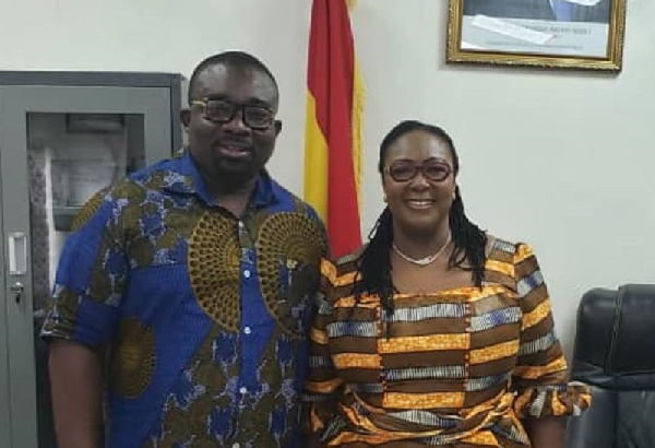 Weija-Gbawe MP Tina Mensah and late MCE for the area Patrick Kwesi Brako Kumor