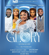 The concert is scheduled for Sunday, October 25, 2026, at The Church of Pentecost, Bantama
