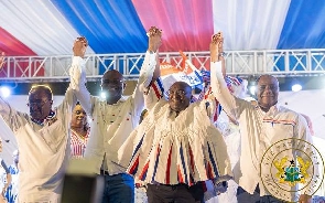 The four candidates of the NPP poll that elected Dr Bawumia as flagbearer