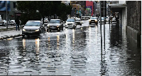 Photo of flood afta heavy rain