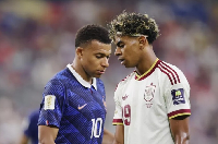 Kylian Mbappe (in blue jersey) lost to Lamine Yamal's Spain in World Cup semi-final