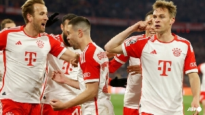 Watch highlights of Bayern Munich's win over Arsenal in the UEFA Champions League
