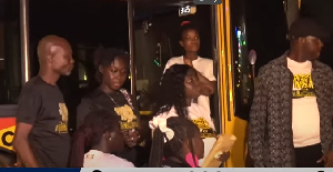 A photo of some participants exploring Accra's heritage on GTDC's night tour