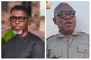 Ewulu Nii Adjei Klu (R) has criticised A PLus (L) Ewulu Nii Adjei Klu (R) has criticised A PLus (L)