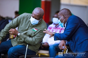 Former President John Dramani Mahama and Haruna Iddrisu