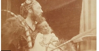 Captain Charles Speedy (L), who accompanied Prince Alemayehu (R) from Ethiopia, became his guardian