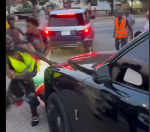 Watch footage of how Shatta Wale’s Rolls-Royce knocked down fans at Movenpick Hotel