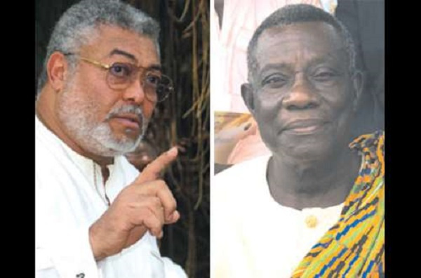 Late Jerry John Rawlings and Atta Mills on a campaign trail