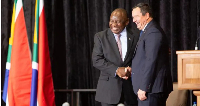 It was all smiles between SA President Ramaphosa and DA leader John Steenhuisen a year ago