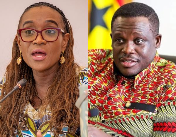 Abena Osei-Asare (L) clashed with Sam George (R)  over poor service delivery by some telcos