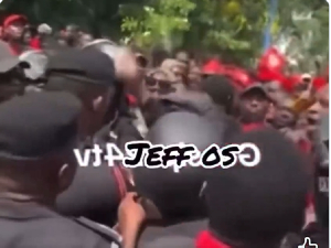 Alexander Afenyo-Markin captured knocking the police officer
