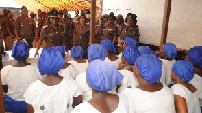 A photo of female prisoners