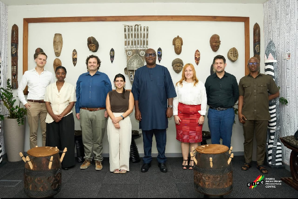 A delegation from the European Parliament with CEO of GIPC