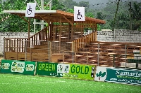 The newly constructed stand