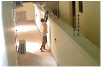 Man captured on camera allegedly stealing air conditioner units from a home