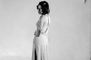 This 1971 image of a model posing in a studio is one of over 100 previously unseen photos