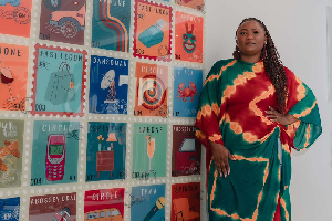Ghanaian creative Aku Addy officially opened her exhibition, 'Stories From Accra'