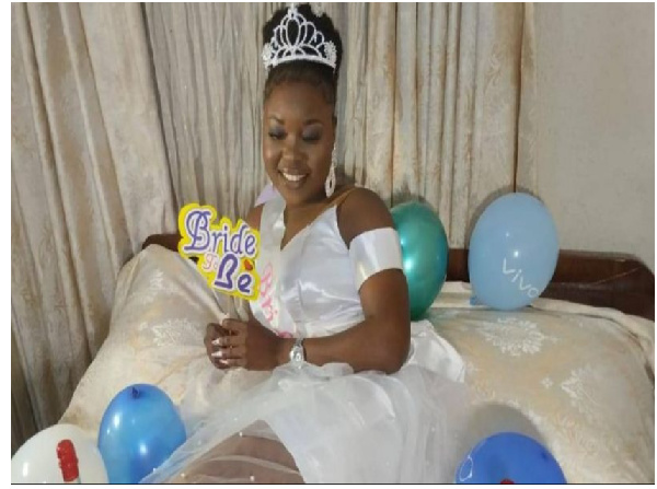 The bride-to-be Rebecca Oyedotun