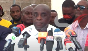 George Oti Bonsu at the press conference