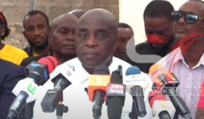 George Oti Bonsu at the press conference