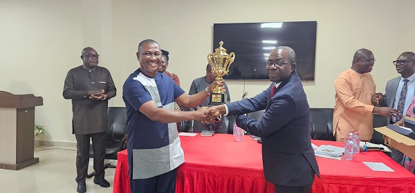 Ing. Bismark Otoo, Accra East Regional General Manager of ECG and ECG MD Ing. Kpekpena