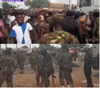 Scene of the clash between soldiers and resident of Obuasii