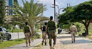 TPLF fighters were patrolling the streets of Mekelle