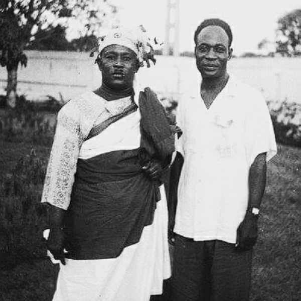 Oko Kolomashie and Dr. Kwame Nkrumah in a photo