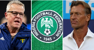 Janne Andersson (L) and Herve Renard (R) are in the running to be the next head coach of Nigeria