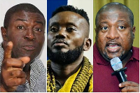 Bamba reportedly rejected an attempt to overturn results after beating Nana B (R) and Akomea (L)