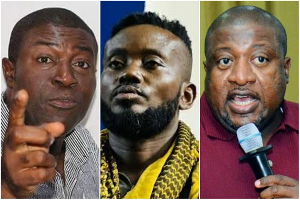 Bamba reportedly rejected an attempt to overturn results after beating Nana B (R) and Akomea (L)
