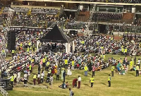 An image from the church event at the Baba Yara Sports Stadium