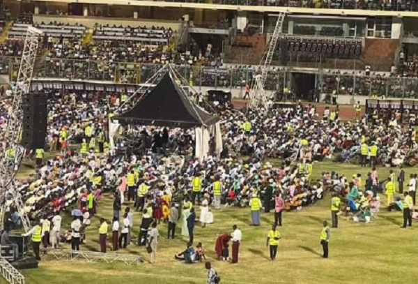 An image from the church event at the Baba Yara Sports Stadium