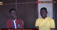 Kwaku Manu (right) speaking with Dan Kwaku Yeboah