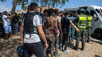 Moroccan officials seen detaining people on Saturday