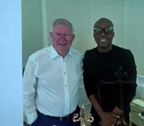 Sir Alex Ferguson and Paul Adom-Otchere