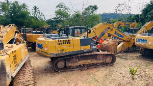 The government has banned the importation of excavators