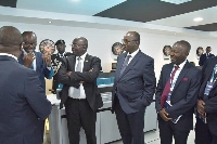 Vice President, Dr. Mahamudu Bawumia, BoG Governor and other dignitaries at the commissioning