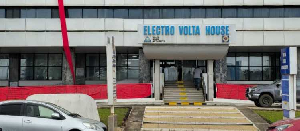 Entrance to VRA headquarters draped in red cloth