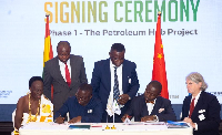Stakeholders signing the US$12 billion agreement
