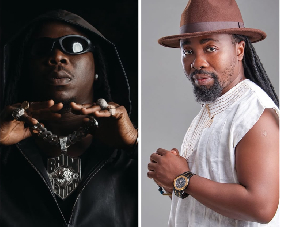 Photo collage of Stonebwoy and Obrafour