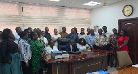 Staff of the Complementary Education Agency (CEA) express their happiness