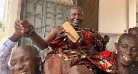 Former Akrofuom DCE Hon. Dr. Maurice Jonas Woode enstoolment
