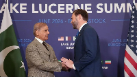 Vice-President JD Vance greeted Pakistan's Prime Minister Shehbaz Sharif ahead of the talks on Sunda