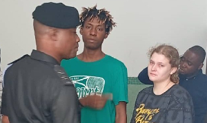 The American woman (R) was jailed for 10 years with hard labour