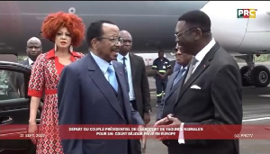 Paul Biya and wife leaving for Switzerland, September 21, 2025
