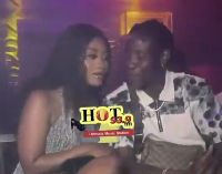 Benjamin Asare with the lady during the party