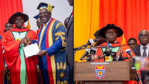 The Asantehene, Otumfuo Osei Tutu II at the ceremony